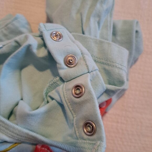 Baby Boden girls 2-3 years lobster applique short sleeve shirt, has a few marks - Picture 6 of 7